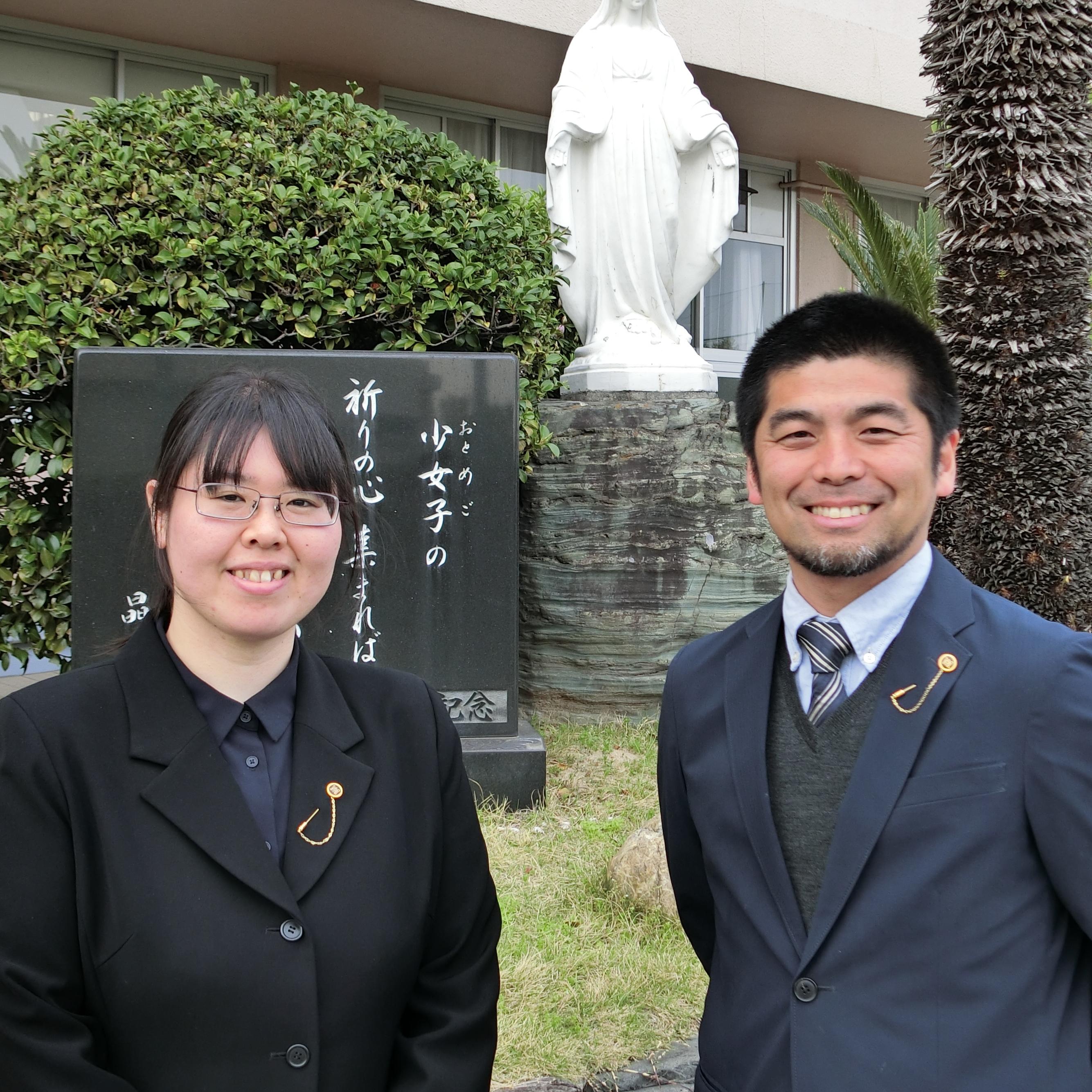 国語科　主任　上松 貢 先生国語科　教諭　山田 佳奈 先生