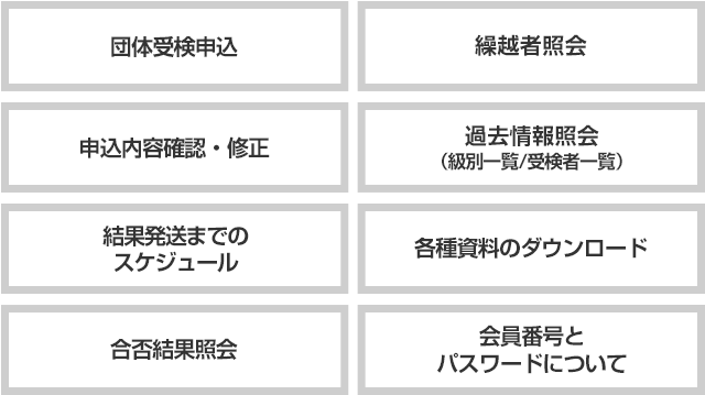 団体専用ページについて | 団体受検のご案内 | 文章読解・作成能力検定