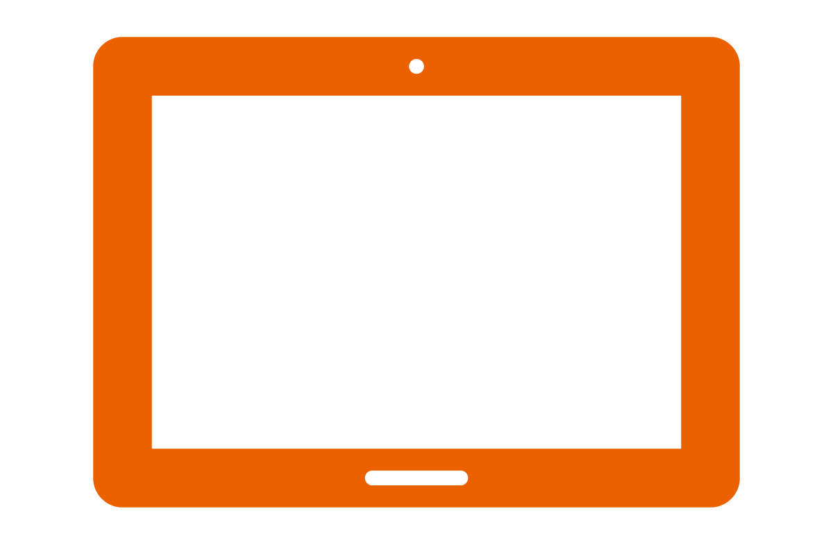 タブレット端末のイラスト