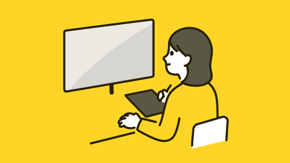 テストセンターでコンピューターで受検のイメージ