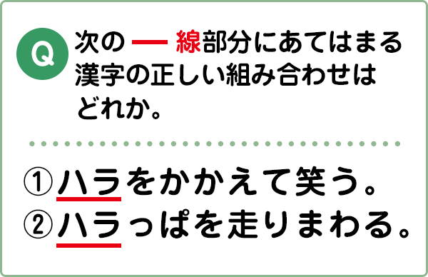 難易度1 同じ読みの漢字 こんな間違い していませんか 漢字の問題にチャレンジ 日本漢字能力検定