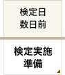 検定日 数日前 検定実施準備