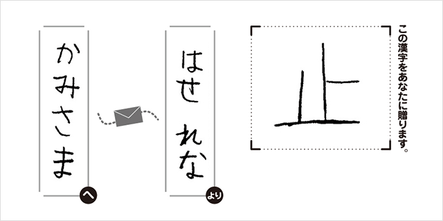 かみさまへはせ れなより「止」