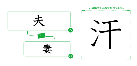 夫へ妻より「汗」