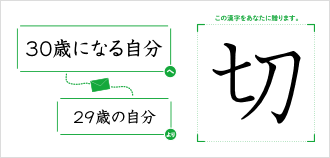 30歳になる自分へ29歳の自分より「切」