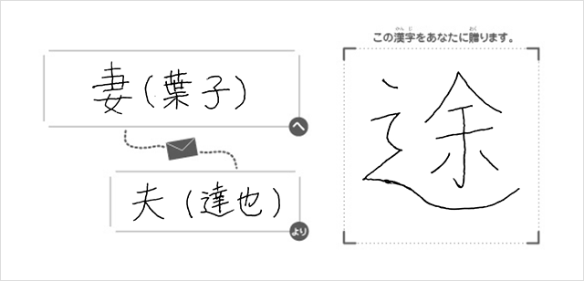 妻（葉子）へ夫（達也）より「途」