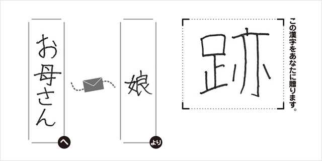 お母さんへ娘より「跡」