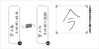 中学一年生の時の私へ高校三年生の今の私より「今」