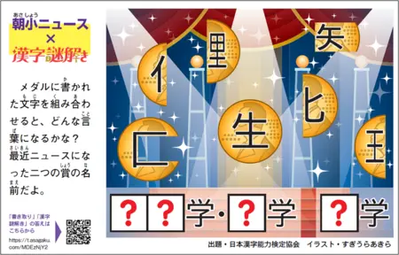 「朝小ニュース×漢字謎解き」　2025年10月28日掲載